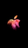 📱ピンク アップルのロゴ アート iPhone SE (第2世代) 壁紙・待ち受け