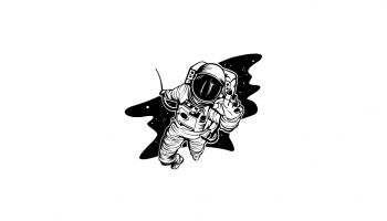 📱ポップな宇宙飛行士のイラスト Mi 11 Lite 5G 壁紙・待ち受け