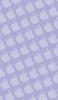 📱紫色のアップルのロゴ パターン iPhone 6 壁紙・待ち受け