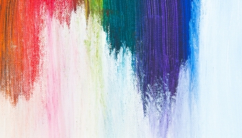 📱虹色のペンキで塗られた壁 iPhone 13 Pro Max 壁紙・待ち受け