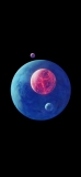 📱赤・青・紫の惑星 iPhone 12 mini 壁紙・待ち受け