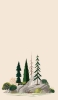 📱岩と木々のイラスト iPhone SE (第2世代) 壁紙・待ち受け