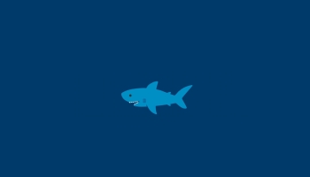 📱シンプル サメのイラスト iPhone 12 壁紙・待ち受け