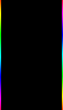 📱黒の背景 虹色の枠 iPhone 13 mini 壁紙・待ち受け