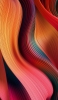 📱美しい光り輝くオレンジと赤の曲線 ZenFone 6 Android 壁紙・待ち受け