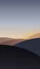 📱簡略的な黒の山のイラスト Google Pixel 5 Android 壁紙・待ち受け