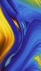 📱鮮やかな青と黄色の交わり RedMagic 5 Android 壁紙・待ち受け
