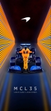 📱F1 マクラーレン・MCL35 iPhone X 壁紙・待ち受け