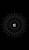 📱黒・金のアップルのロゴ iPhone 12 壁紙・待ち受け