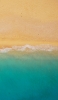 📱俯瞰で撮影した綺麗な海と砂浜 Mi 11 Lite 5G 壁紙・待ち受け
