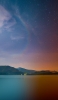 📱暗い星空と山と湖 ZenFone 7 Pro 壁紙・待ち受け