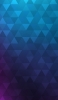 📱青・紫のグラデーション トライアングル Redmi Note 9S 壁紙・待ち受け
