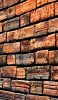📱木のレンガ造りの壁 Xperia 8 Lite 壁紙・待ち受け
