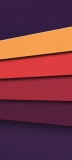 📱黄・オレンジ・紫のボーダー 濃い紫の背景 ZenFone 7 Pro 壁紙・待ち受け