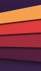 📱黄・オレンジ・紫のボーダー 濃い紫の背景 Redmi Note 10 Pro 壁紙・待ち受け