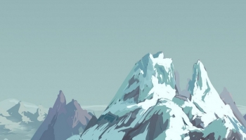 📱山脈と空と雲のイラスト ZenFone 7 Pro 壁紙・待ち受け