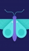 📱紫・緑の蝶のアイコン ZenFone 7 壁紙・待ち受け