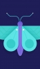 📱紫・緑の蝶のアイコン OPPO A5 2020 壁紙・待ち受け