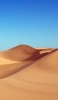 📱4輪の跡が残る砂漠と綺麗な青空 OPPO A5 2020 壁紙・待ち受け