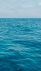📱綺麗で広大な海と小さく見える白い船 OPPO A5 2020 壁紙・待ち受け