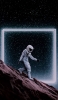 📱月面を下る宇宙飛行士 Xperia 10 II 壁紙・待ち受け