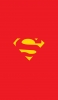 📱赤の背景 スーパーマンのロゴ iPhone 13 mini 壁紙・待ち受け
