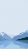 📱淡い色の空 雪山 イラスト OPPO Reno3 5G 壁紙・待ち受け