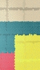 📱茶色・緑・黄色・ピンクのタイル状のテクスチャー Redmi Note 10 Pro 壁紙・待ち受け