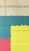 📱茶色・緑・黄色・ピンクのタイル状のテクスチャー OPPO A5 2020 壁紙・待ち受け