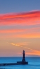 📱夕焼け 海と灯台 Redmi Note 9S 壁紙・待ち受け