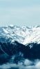 📱澄んだ空 綺麗な白い雪山 ZenFone 7 Pro 壁紙・待ち受け