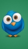 📱青い鳥 緑の背景 Twitter ZenFone 7 Pro 壁紙・待ち受け