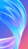 📱綺麗な水色の曲線 ピンク・青の背景 Xperia 8 Lite 壁紙・待ち受け