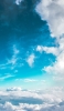 📱綺麗な水色の空と雲 ZenFone Max Pro (M2) 壁紙・待ち受け