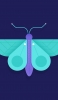 📱紫・緑の蝶のアイコン arrows M05 壁紙・待ち受け