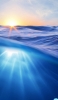 📱夕日と青い海の中 ZenFone 7 Pro 壁紙・待ち受け