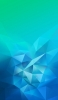 📱綺麗な緑・青のグラデーションのポリゴン Redmi Note 9S 壁紙・待ち受け
