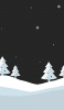 📱雪の結晶 白いツリー イラスト Xperia 8 Lite 壁紙・待ち受け