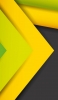 📱黒の背景 緑・黄の矢印 ZenFone 7 Pro 壁紙・待ち受け