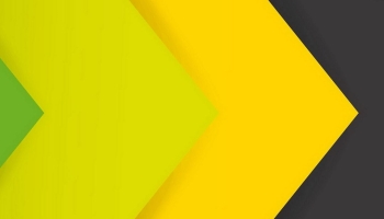 📱黒の背景 緑・黄の矢印 ZenFone 7 Pro 壁紙・待ち受け