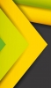 📱黒の背景 緑・黄の矢印 Galaxy A32 5G 壁紙・待ち受け