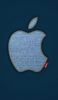 📱青いジーンズ 林檎のマーク Apple ステッチ Xperia 8 Lite 壁紙・待ち受け