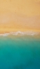 📱上から見下ろした綺麗なビーチ Xperia 10 II 壁紙・待ち受け