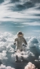📱宇宙飛行士 空と雲 OPPO A5 2020 壁紙・待ち受け