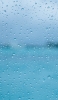 📱向こうが透けている水滴がついた水色のガラス ZenFone Max Pro (M2) 壁紙・待ち受け