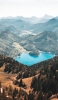📱山に囲まれた水色の湖 ZenFone Max Pro (M2) 壁紙・待ち受け