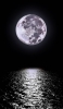 📱満月と暗い海 iPhone 12 壁紙・待ち受け