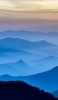 📱青みがかった山脈とセピア色の雲 AQUOS R2 compact 壁紙・待ち受け