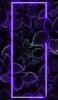 📱紫に光る四角 花模様 ZenFone 7 壁紙・待ち受け