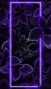 📱紫に光る四角 花模様 OPPO A5 2020 壁紙・待ち受け